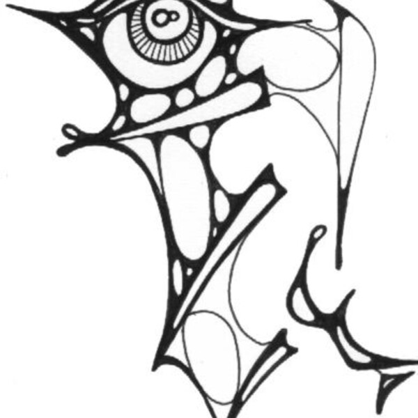 

visage 1
 
 &ndash; Encre de chine sur papier &ndash;  – 2001