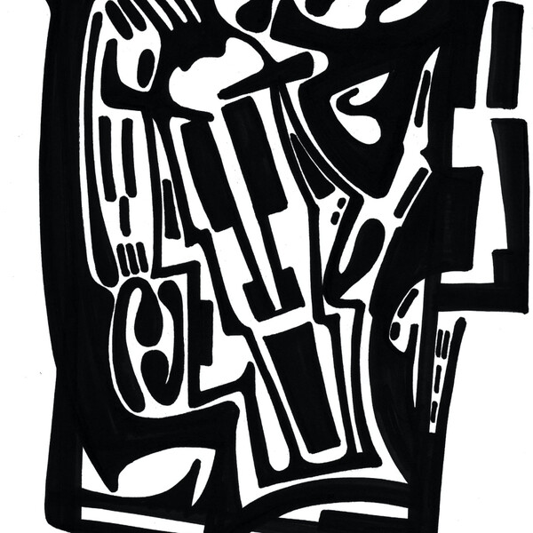 

visage 1
 
 &ndash; Encre de chine sur papier &ndash;  &ndash; 2003