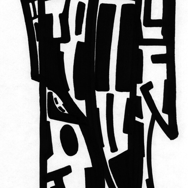 

visage 2
 
 &ndash; Encre de chine sur papier &ndash;  &ndash; 2003