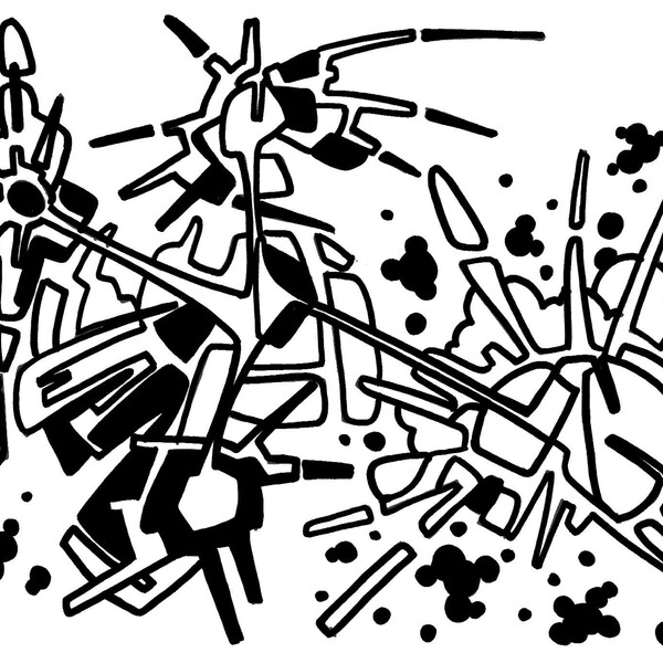 

25-002a
 
 &ndash; Encre pigment&eacute;e sur papier &ndash;  – 2006