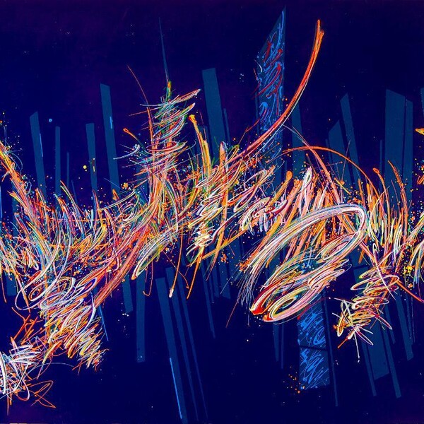 

sans titre
 
 2020-012 &ndash; Acrylique et encre &agrave; alcool sur bois &ndash; fond violet &ndash;  – 2020